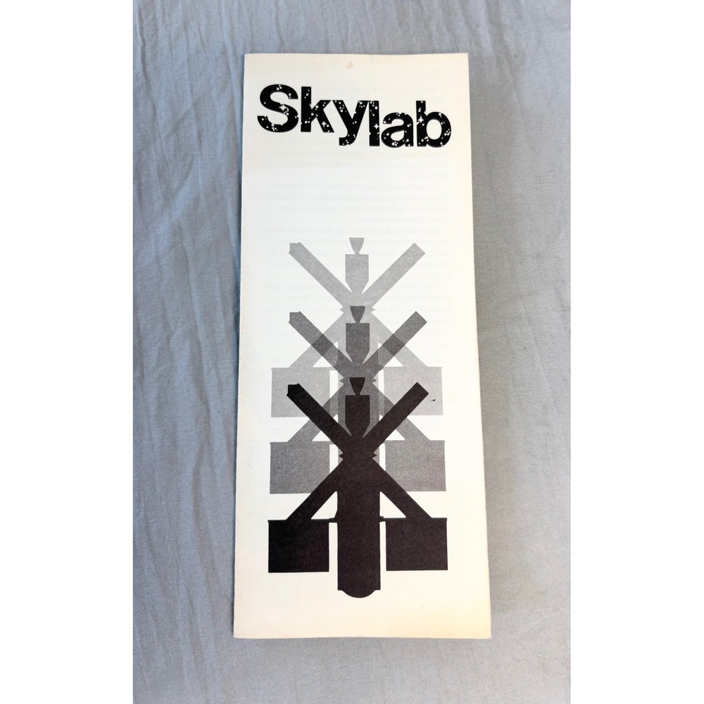 Vintage 1972 NASA Skylab Brochure Space Station Mission Plan Illustration GPO